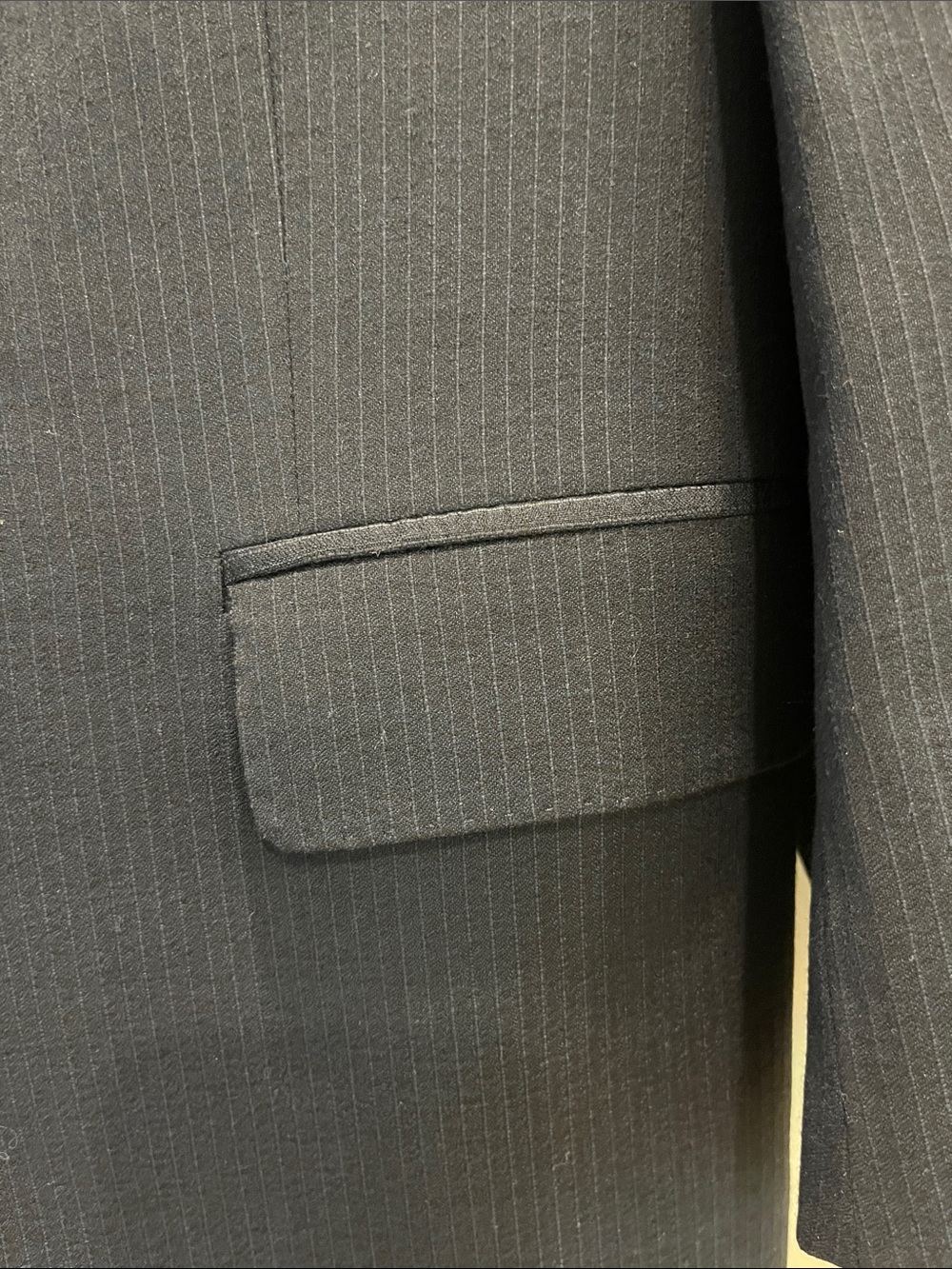 Loro Piana 100% wool fabric Roberto   subtle navy striped 2 button Blazer - Picture 3 of 12